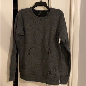 JORDANS-crew neck pullover sweatshirt